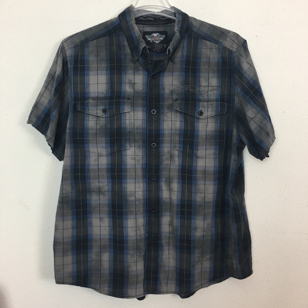 Harley Davidson button up short sleeve shirt